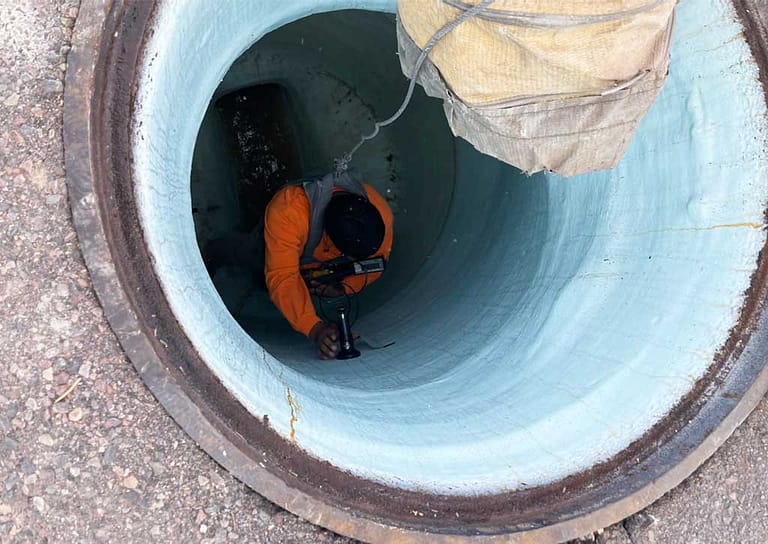 manhole spark test